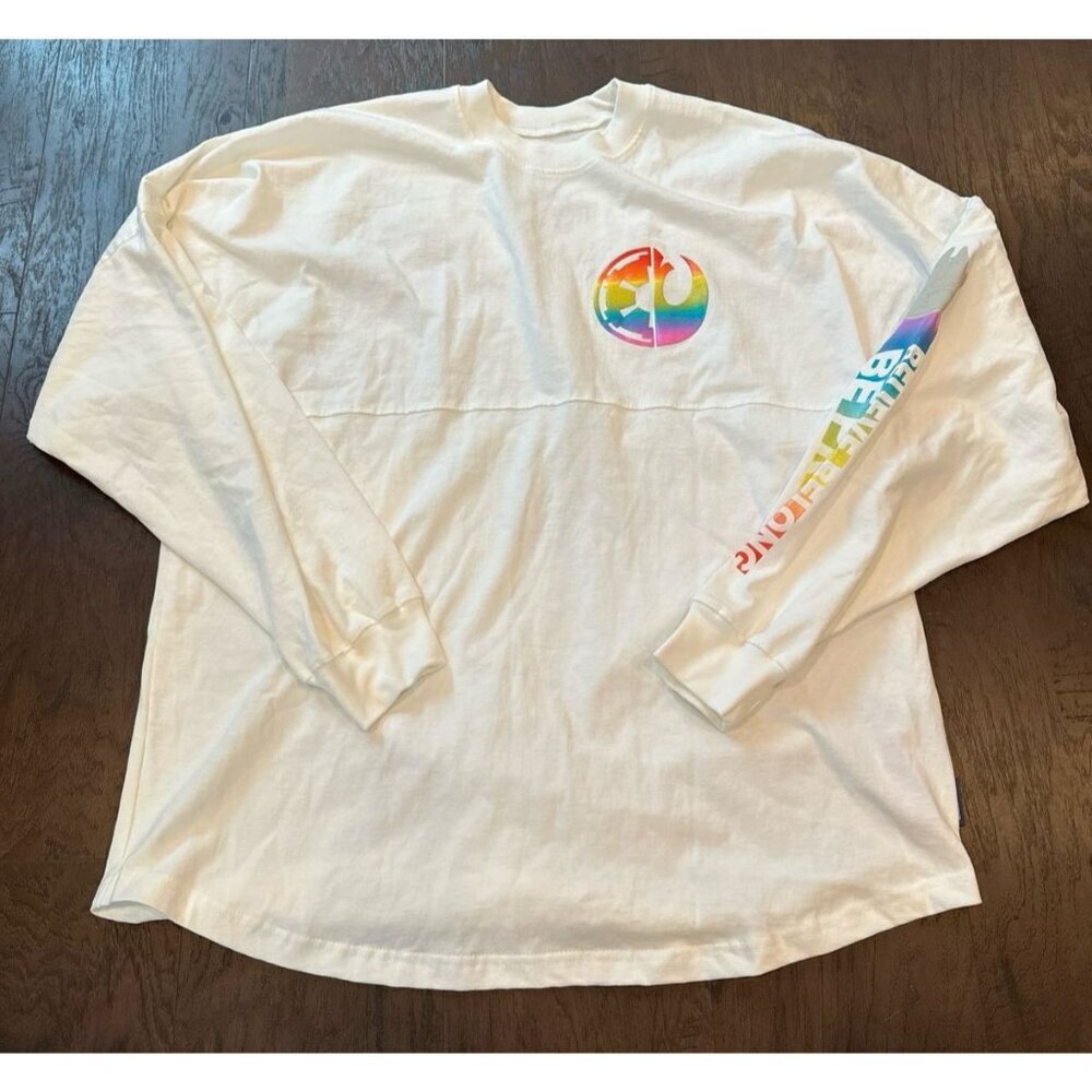 Disney‎ Parks Star Wars Rainbow Pride Spirit Jersey Adults Unisex Size large